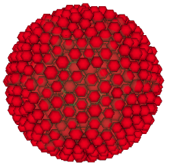 a spherical compact discrete domain